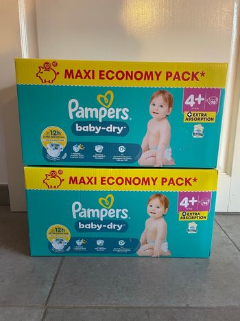 Pampers baby dry taille 4+