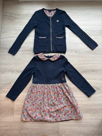 Ensemble robe et gilet 9 ans SGM