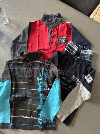 Lot de 3 polos manches longues