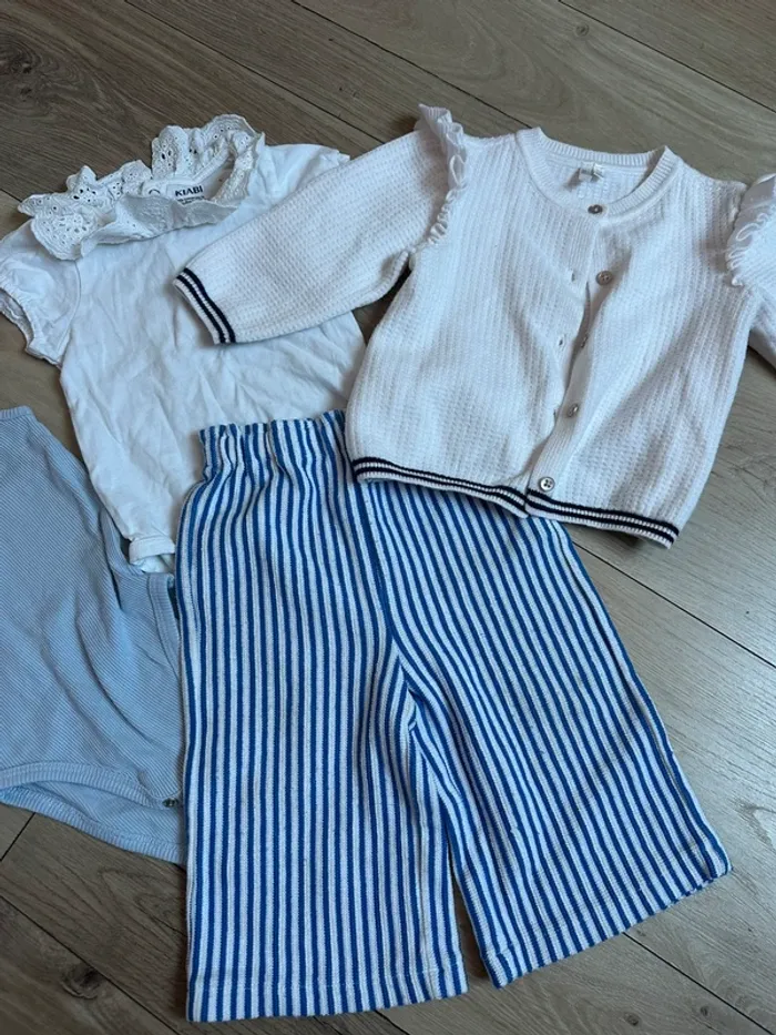 Lot body pantalon gilet Kiabi orchestra tao 9 mois - photo numéro 2