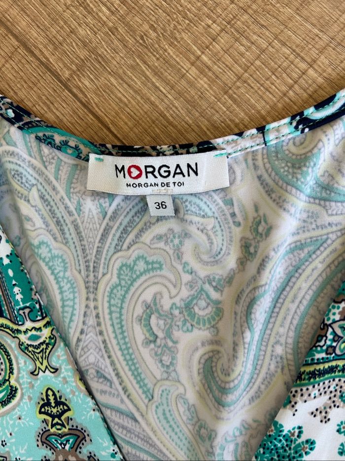 Robe imprimée à manches courtes Morgan taille 36 comme neuve - photo numéro 10