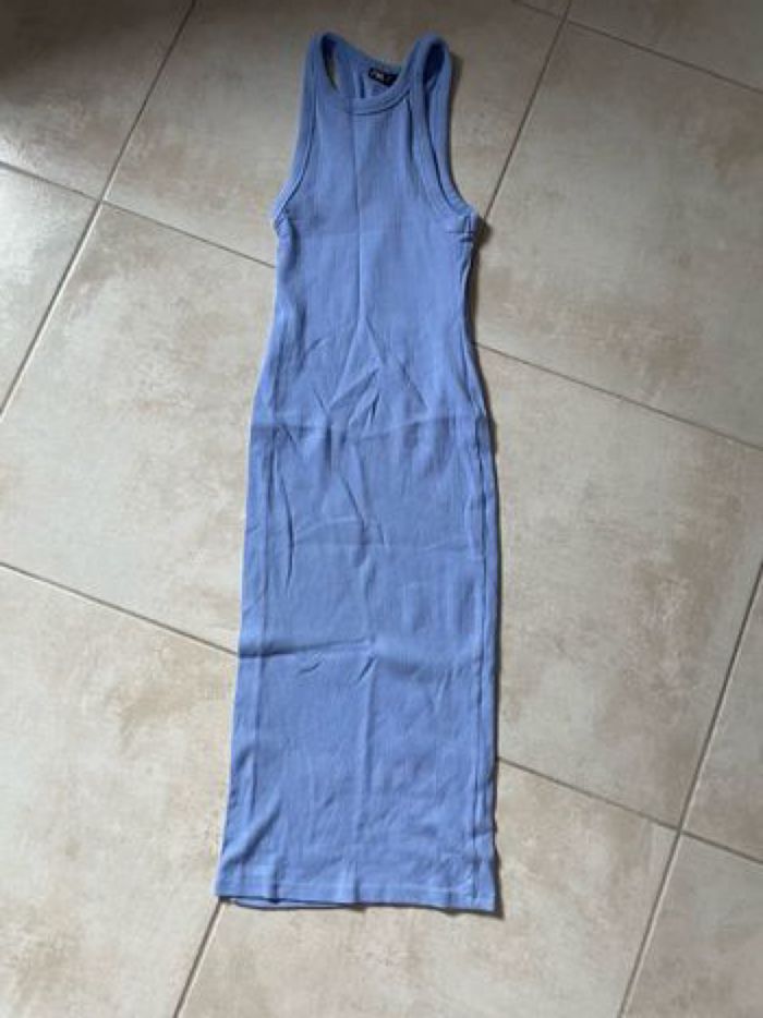 Robe longue bleu/violet
