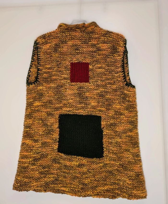 Grand pull sans manches fait main XL - photo numéro 2