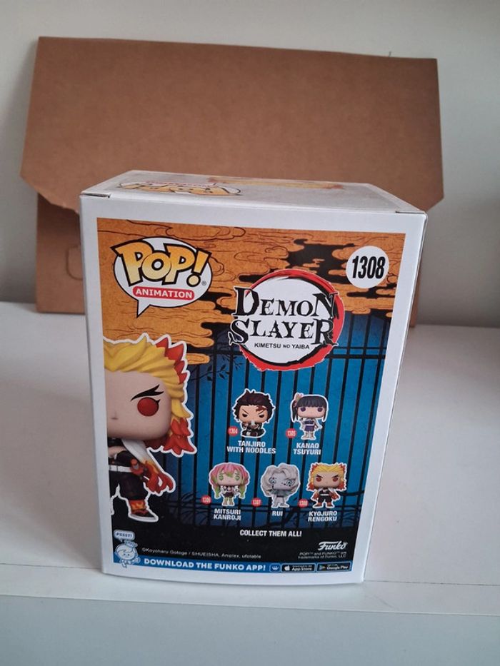 Figurine Funko Pop Kyojuro Rengoku 1308 GITD - photo numéro 3