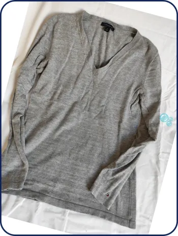Pull - femme - tommy Hilfiger - gris- S