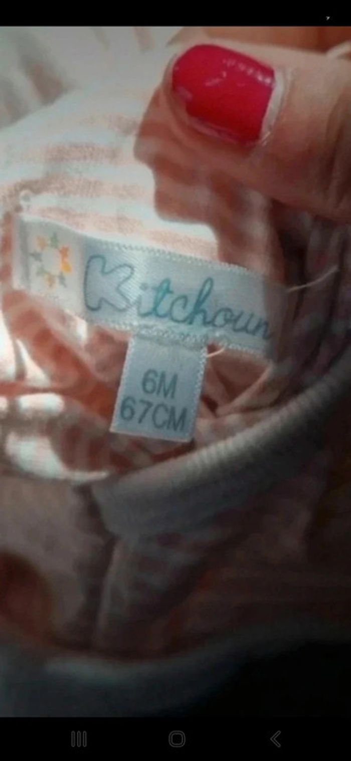 Veste polaire réversible Kitchoun 6mois 67cm 👻 - photo numéro 5