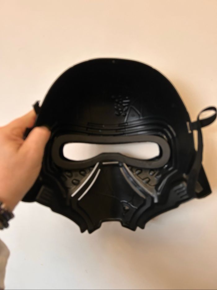 🖤 Casque de super-héros noir et argent avec détails rouges – Taille ajustable Stars  Wars 🖤 - photo numéro 9