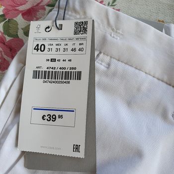 jeans pantalon blanc Zara neuf