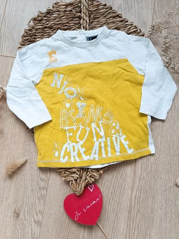 T-shirt manches longues garçon 12 mois kiabi