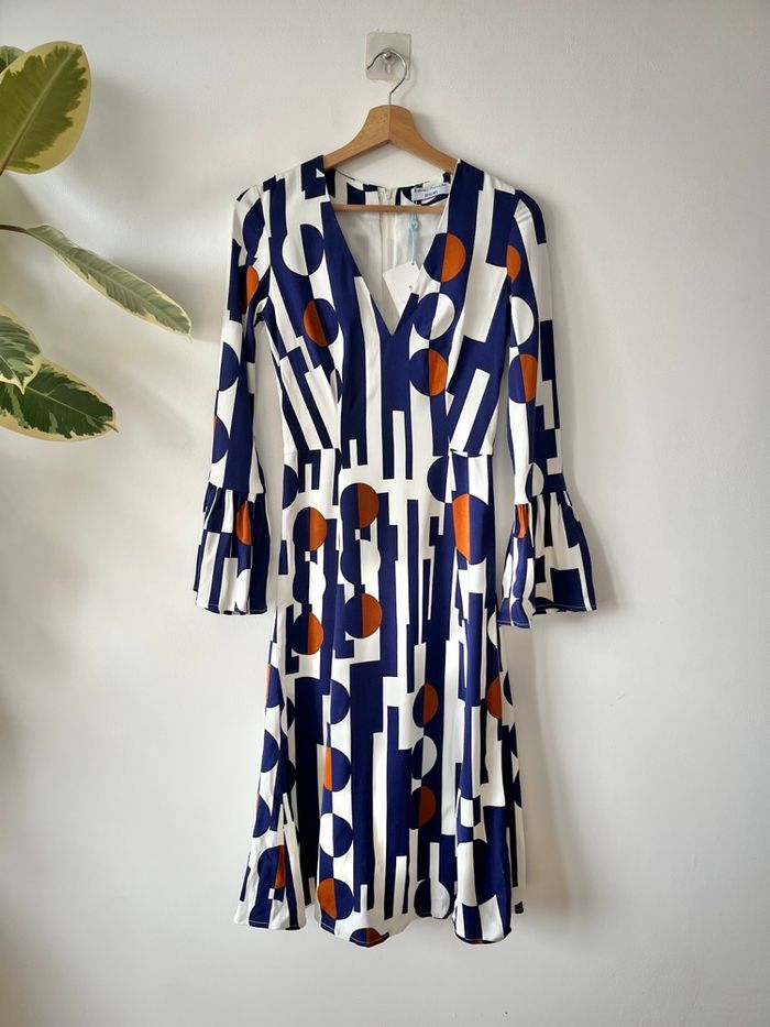 Robe midi imprimé géométrique - Dolorès Promesas - Taille 36 - photo numéro 1
