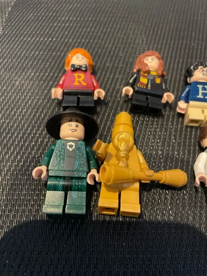 Lego Harry Potter lot minifigures Ron Edwige Hermione professeur Flitwick mini figurine officiel - photo numéro 2