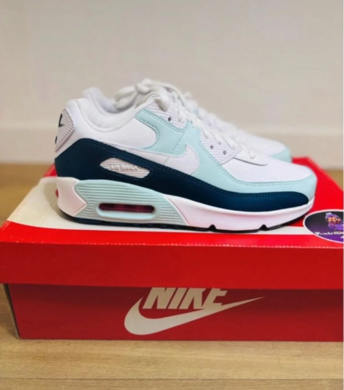 Nike Air Max 90 LTR Mint Jade Ice White (GS) taille 39 - photo numéro 4