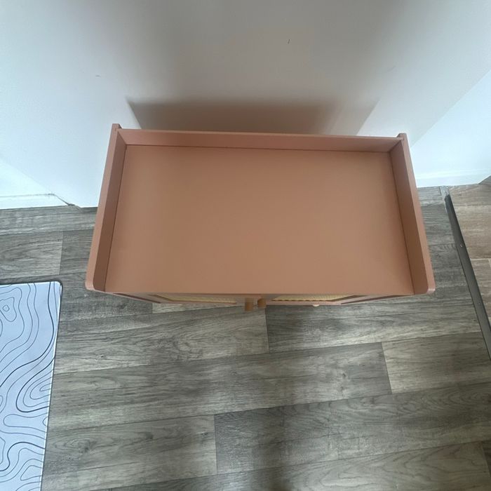 Table à langer cannage en bois - photo numéro 5
