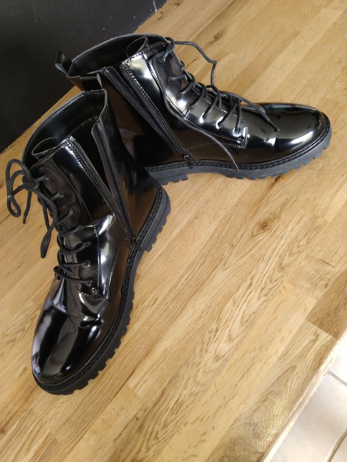 Bottines vernis