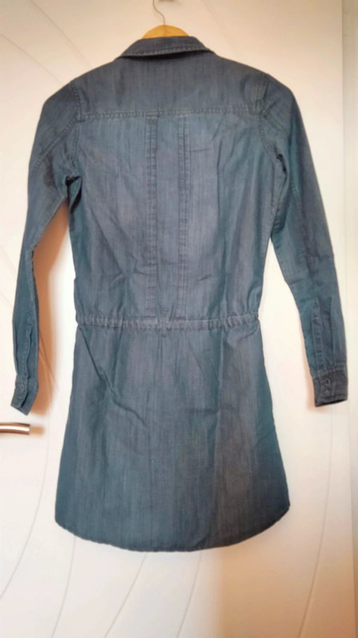 Robe style jean avec ceinture intégrée classe - photo numéro 4