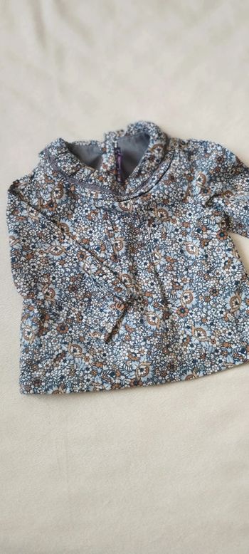 Blouse fleurie 12 mois