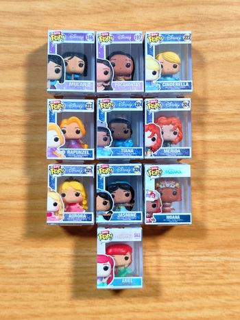 Lot de 10 Bitty Pop! Disney Princess - Collection Incontournable