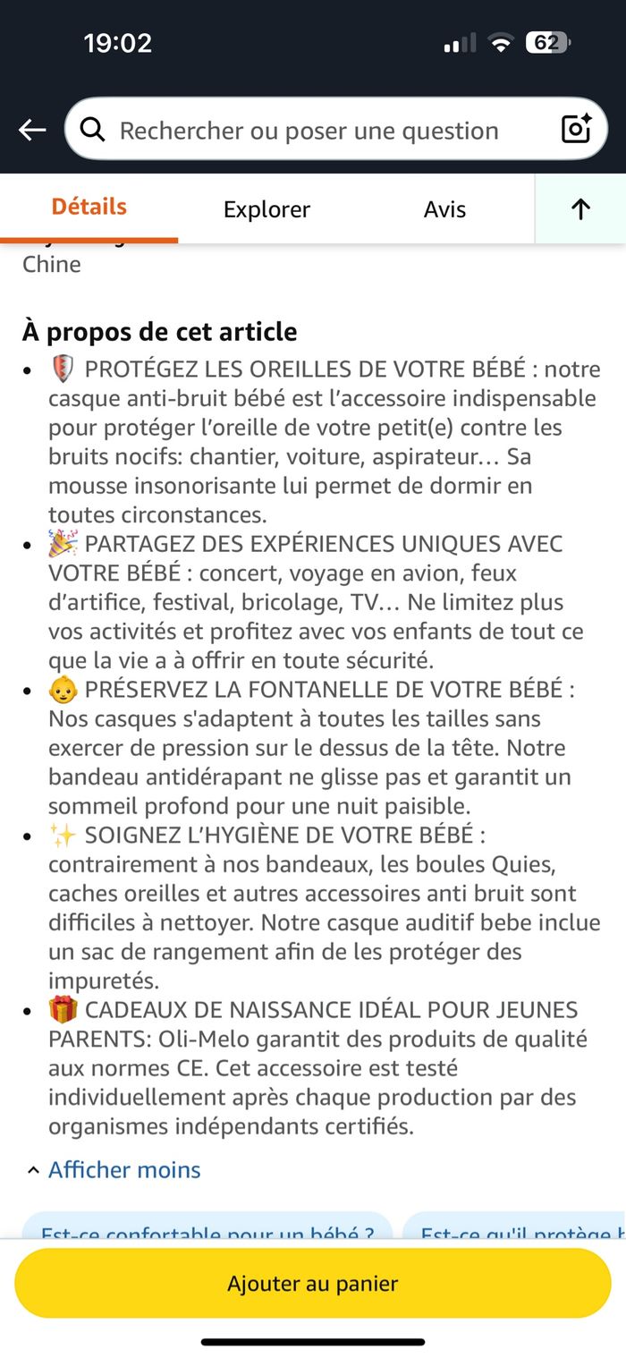 Casque anti bruit bébé - photo numéro 6