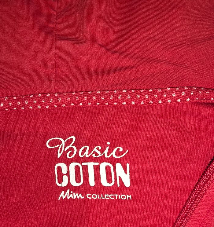 Veste rouge a capuche S - photo numéro 4