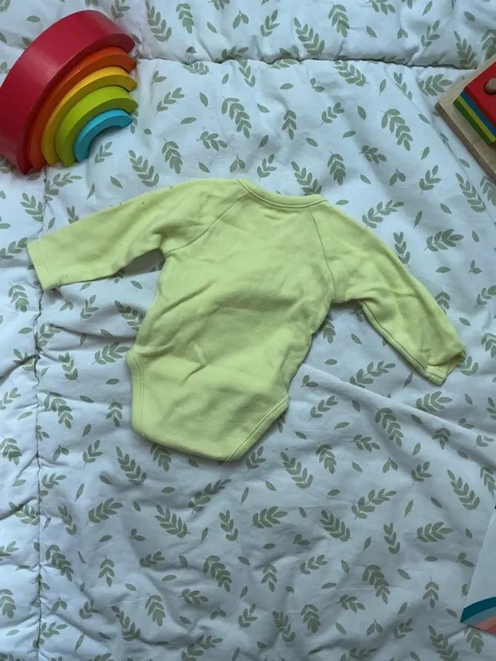 body manches longues vert ouverture devant kimbaloo 1 mois - photo numéro 6