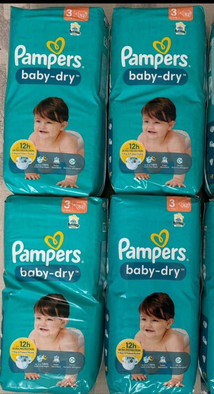 🍼208 couches pampers baby dry pampers 🍼
