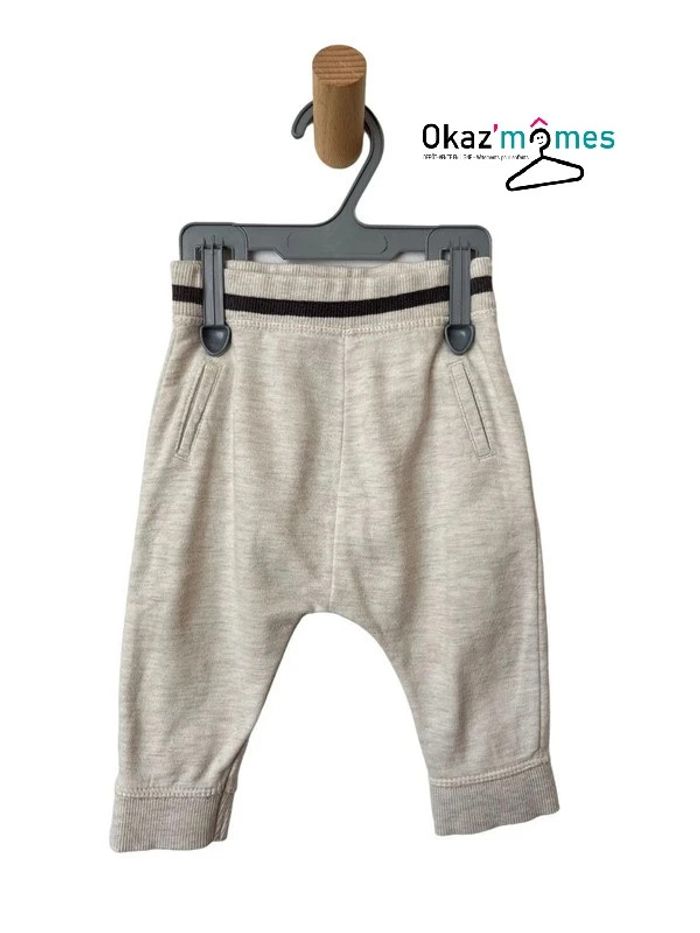 Pantalon jogpant beige clair/crème - Kiabi 6 mois