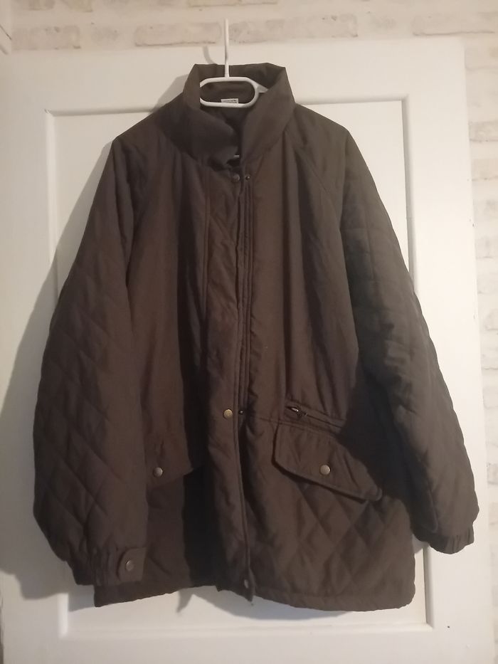 Parka matelassée marron