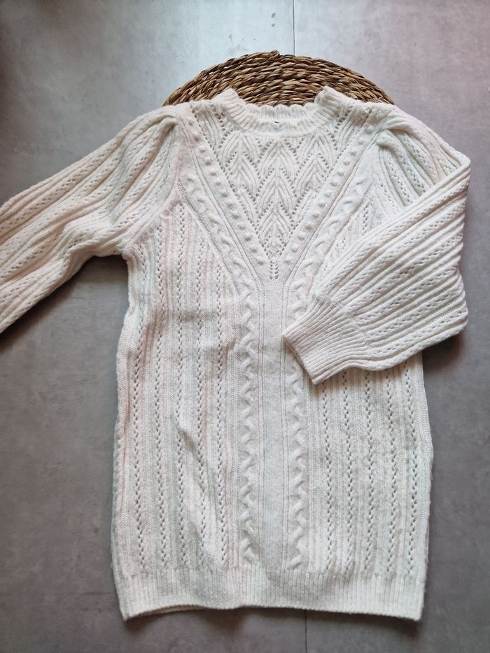 Robe pull crème