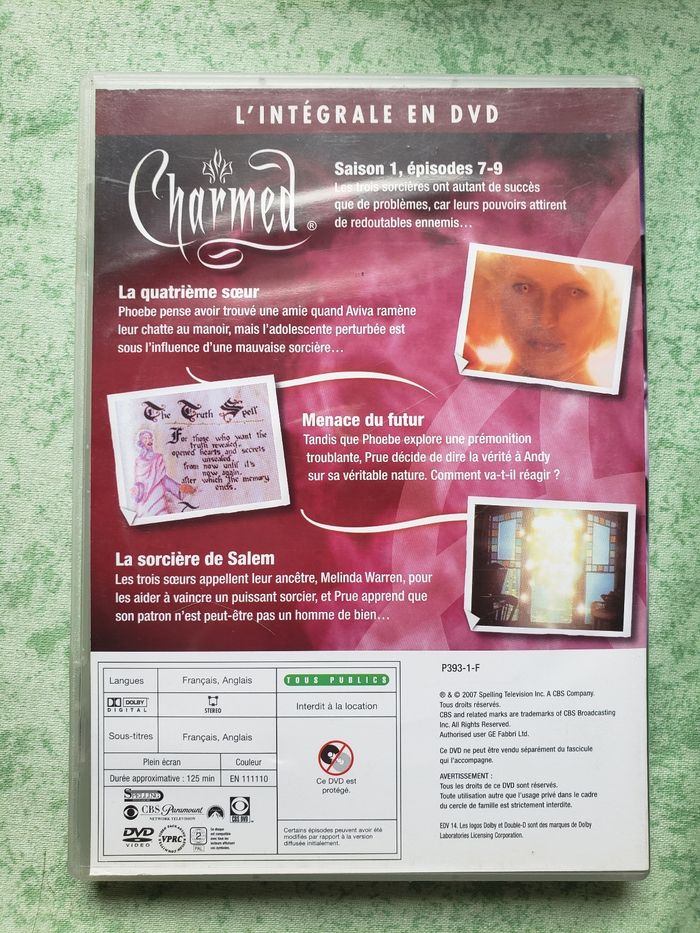 Dvd Charmed saison 1 épisodes 7-9 - photo numéro 2