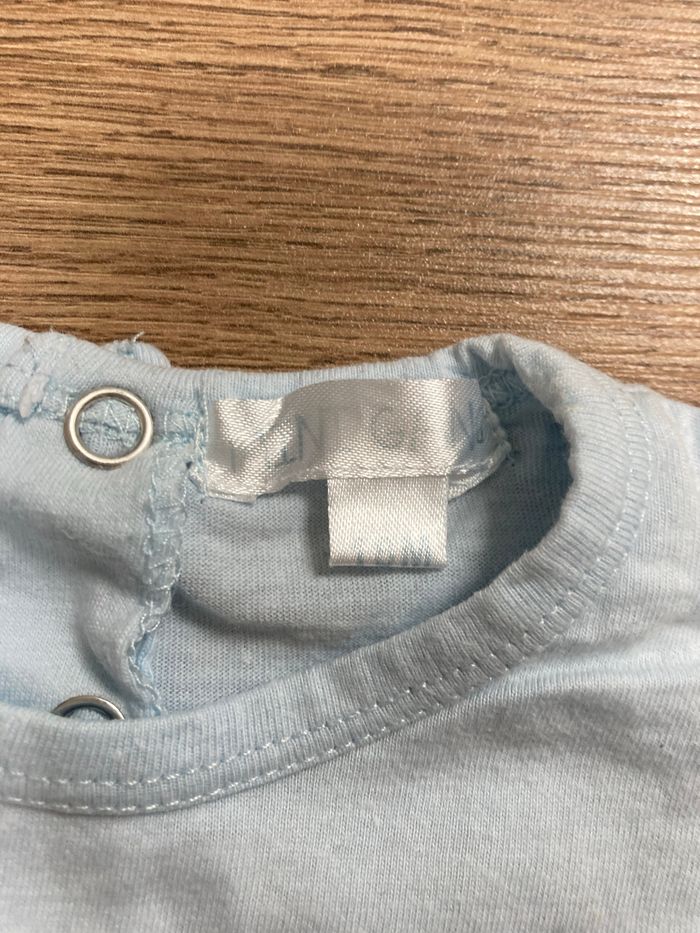 T-shirt manches courtes bleu ciel - photo numéro 3