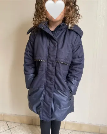 Manteau bleu marine à capuche 4 ans - Catimini