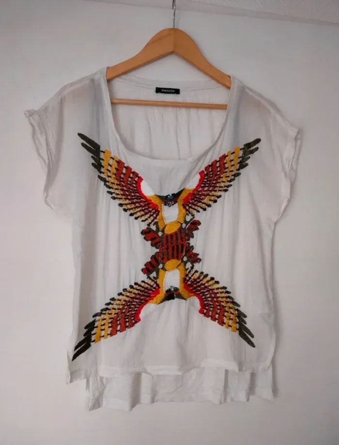 T-shirt oiseaux Morgan XS/36