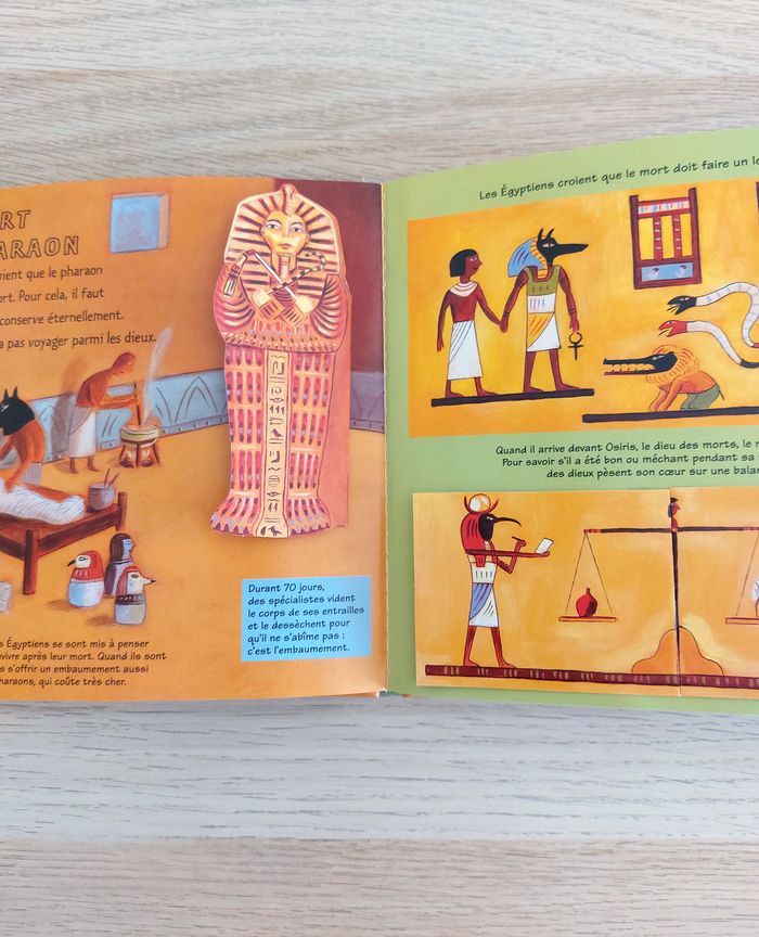 Livre interactif enfant l'Egypte des pharaons Kididoc Nathan sans piles - photo numéro 3