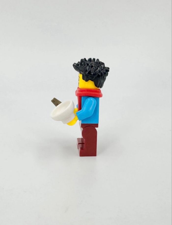 Lego Figurines Nouvel An Chinois : Père de famille muni de la vaisselle traditionnelle- NEUF - photo numéro 2