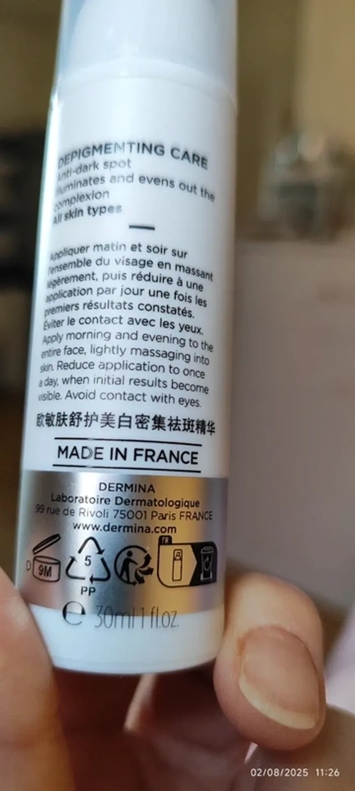 Dermina Sensi-Banc Soin Dépigmentant Anti-Tâches 30ml - photo numéro 5