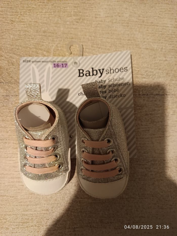 Chaussures bébé argenté - photo numéro 2