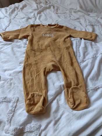 Pyjama une piece velours Kiabi