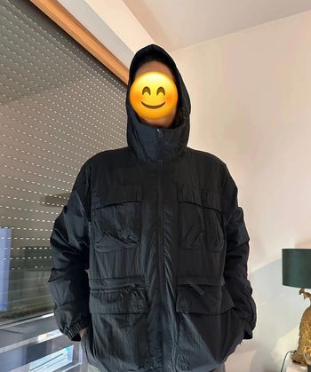 Veste à capuches et poches doublée en polaire toutes saison Noire Hollister en Taille S