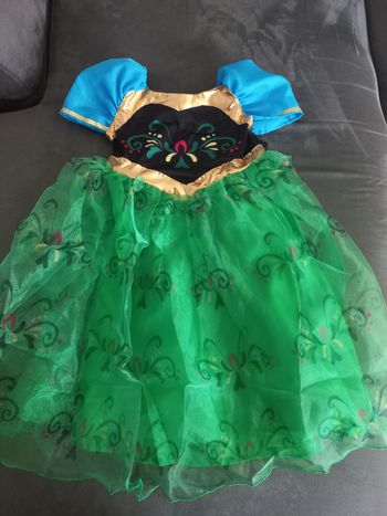 Robe déguisement Anna reine des neiges 2/3 ans