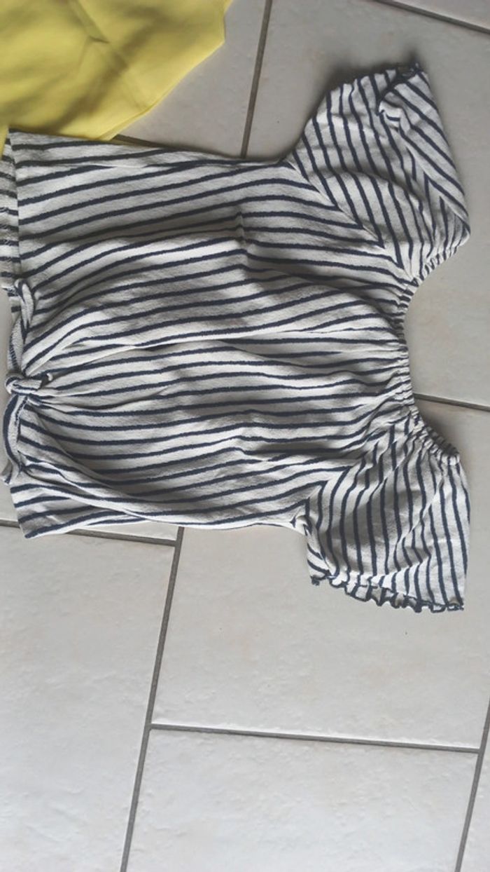 Lot de 2 hauts fille 7 / 8 ans lefties tbe - photo numéro 2