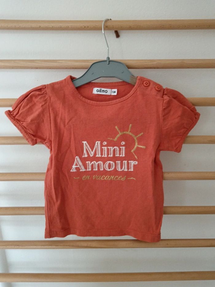 T-shirt gemo mini amour