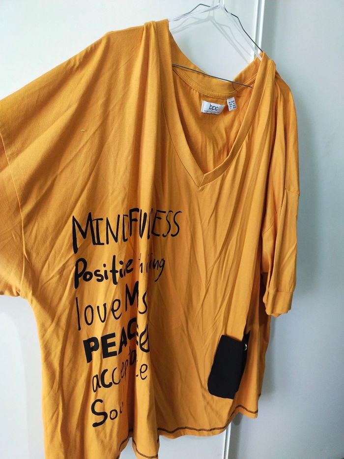 T-shirt jaune BPC taille 58/60 - photo numéro 2