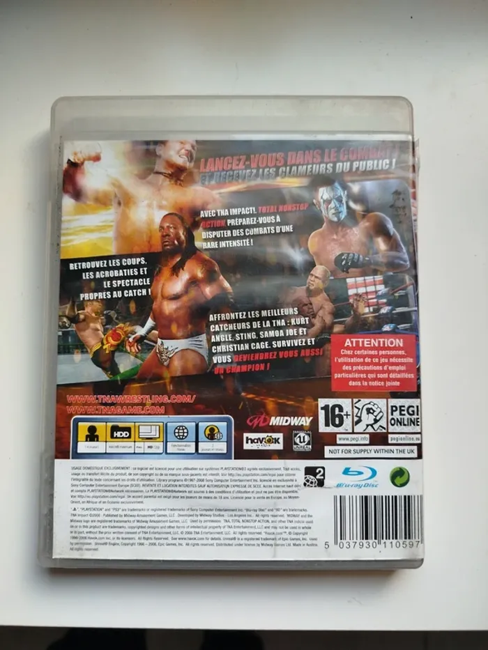 Jeu PS3 Tna Impact Total Nonstop Action Wresting - photo numéro 2