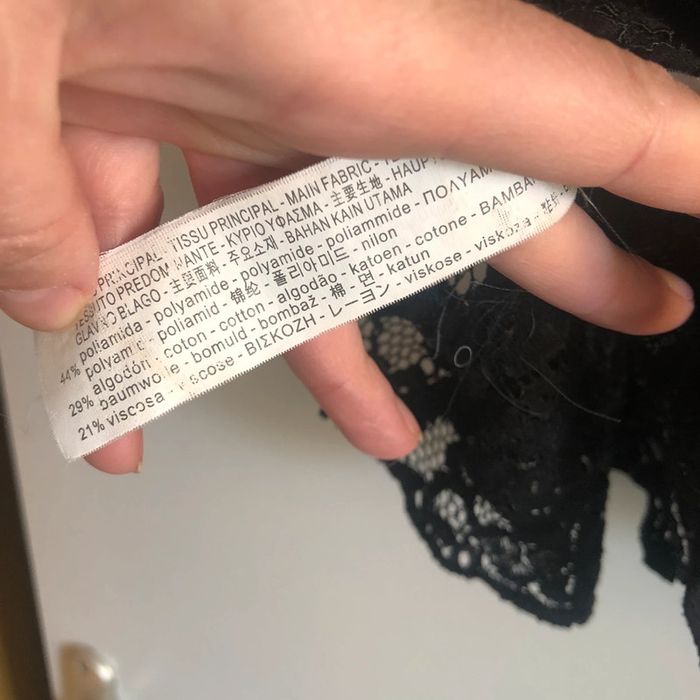 Blouse noire élégante avec dentelle - photo numéro 5