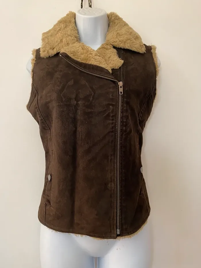 Veste cuir sans manches Oakwood - photo numéro 7