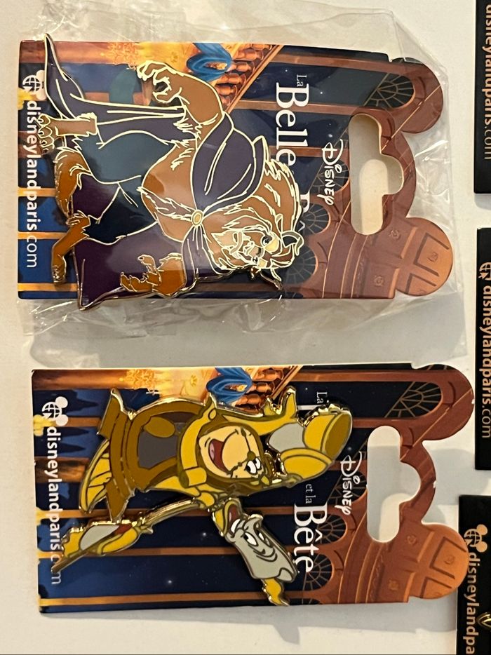 Lot 5 pin’s Disney la belle et la bête - photo numéro 3