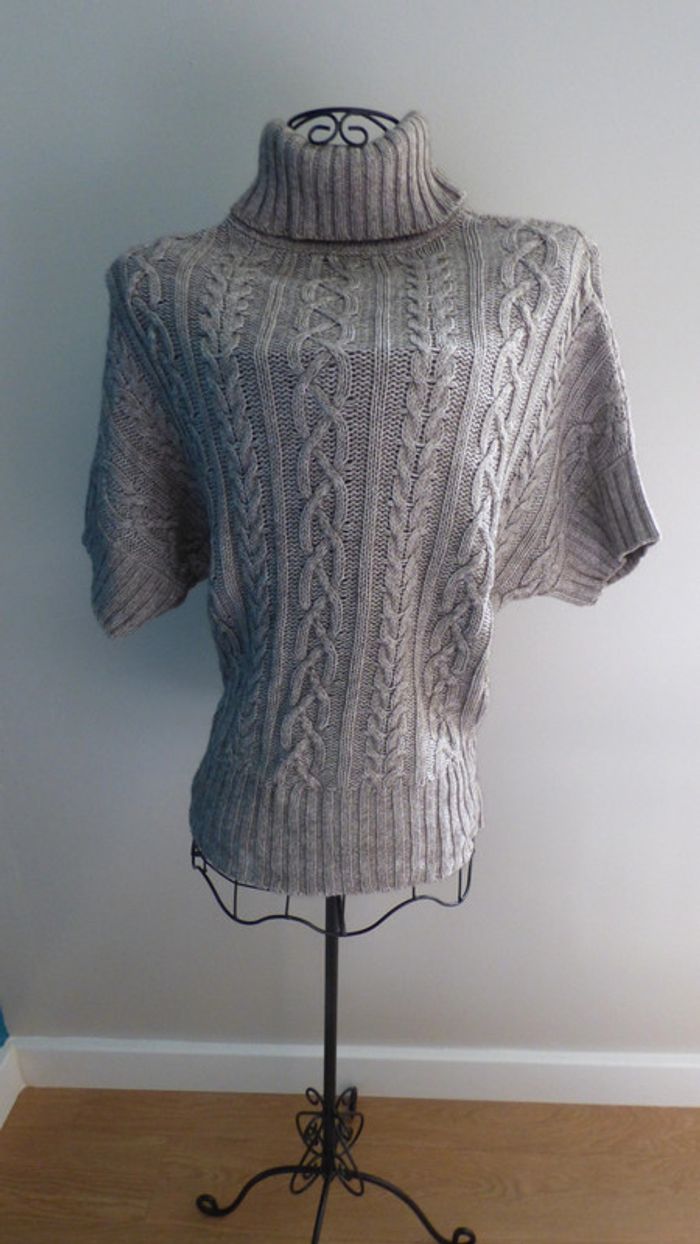 Pull gris 123 laine 34/36