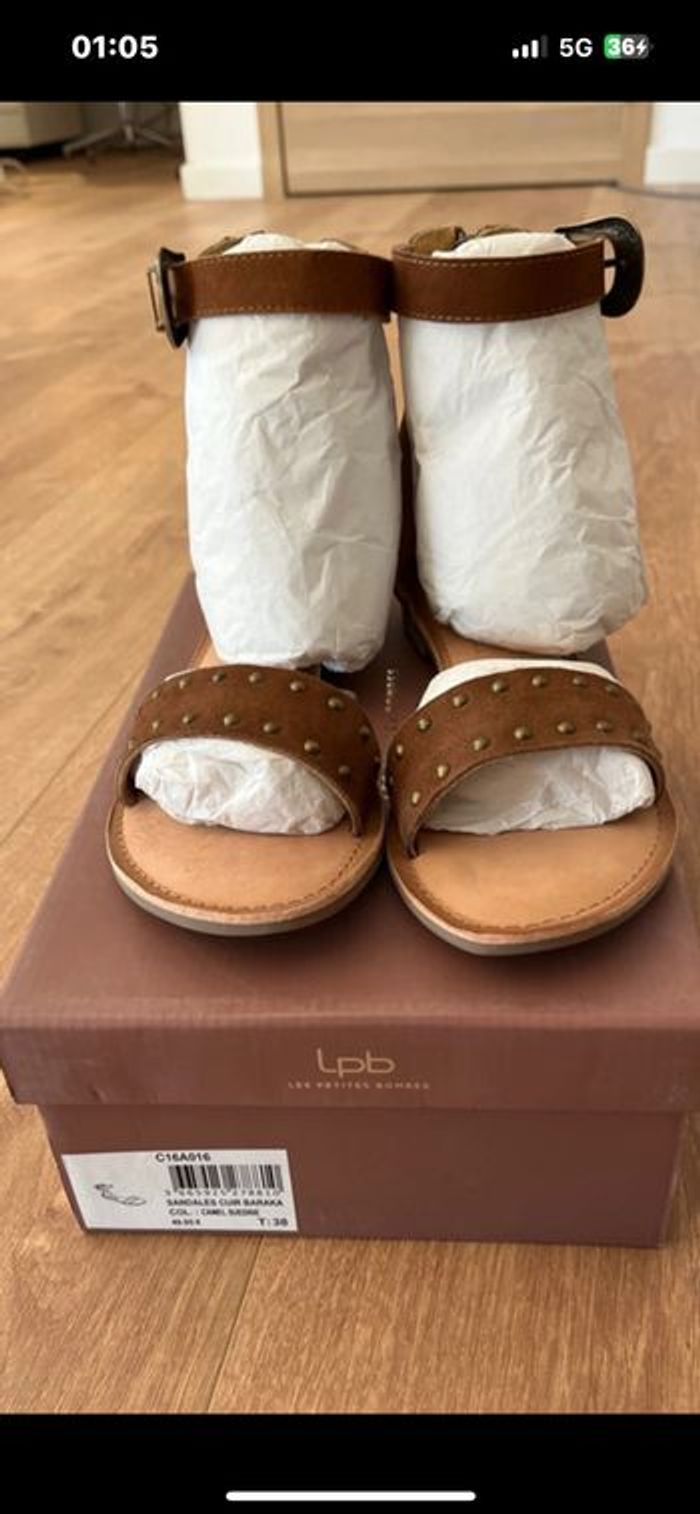 Sandales cuir lpb - photo numéro 2