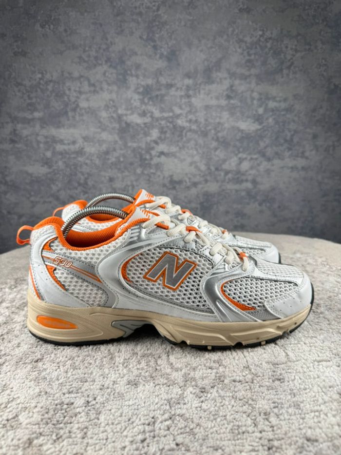New Balance 530 Running Abzorb - White & Cream & Orange - photo numéro 3