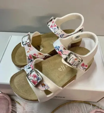 Sandales fleuries fille (neuf) - Taille 27